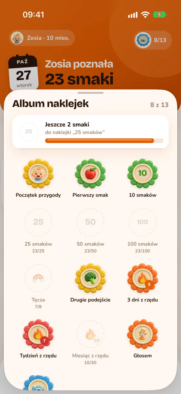 Album naklejek za kolejne kroki